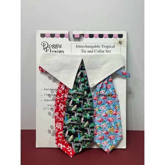 Doggie Design - Pets Interchangeable Springtime Holiday Tie And Collar Set - Picture 1 of 5